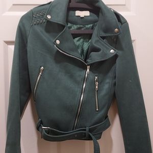 Green velvet jacket